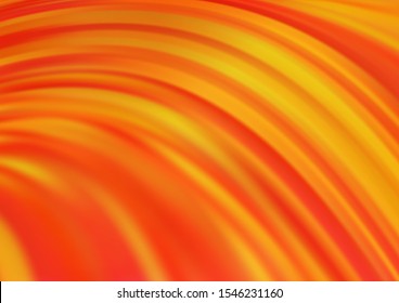 Light Orange vector pattern with liquid shapes. A sample with blurred bubble shapes. A completely new template for your business design.