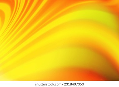 Light Orange vector pattern with liquid shapes. A vague circumflex abstract illustration with gradient. Brand new design for your ads, poster, banner.