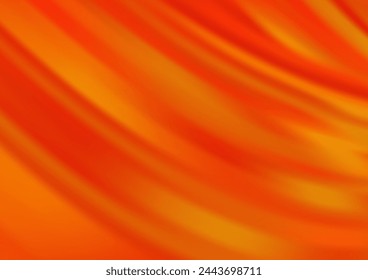 Light Orange vector pattern with liquid shapes. A completely new color illustration in marble style. A new texture for your  ad, booklets, leaflets.