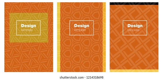 Light Orange vector pattern for magazines. Blurred decorative design in abstract style with textbox. New design for cover of books.