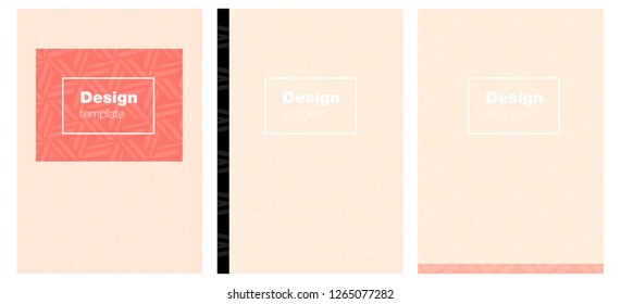 Light Orange vector pattern for magazines. Glitter abstract design concept with text box. Completely new template books.