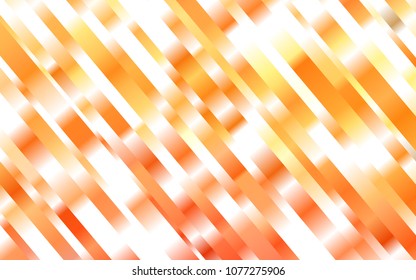 Light Orange vector pattern with narrow lines. Glitter abstract illustration with colored sticks. The pattern can be used for busines ad, booklets, leaflets