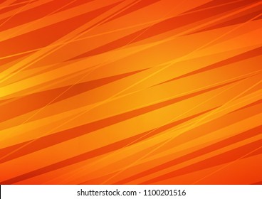 Light Orange vector pattern with narrow lines. Modern geometrical abstract illustration with staves. The pattern can be used for websites.