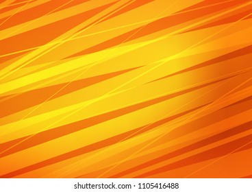 Light Orange vector pattern with narrow lines. Blurred decorative design in simple style with lines. The template can be used as a background.