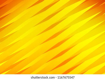 Light Orange vector pattern with narrow lines. Shining colored illustration with narrow lines. The pattern can be used as ads, poster, banner for commercial.