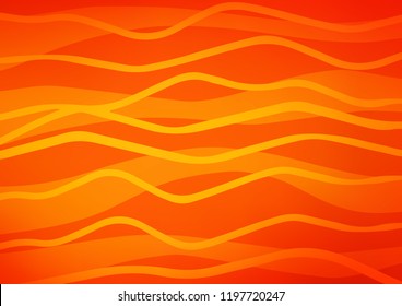 Light Orange vector pattern with narrow lines. Blurred decorative design in simple style with lines. The template can be used as a background.