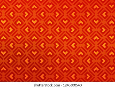 Light Orange vector pattern with narrow lines. Glitter abstract illustration with colored sticks. Pattern for business booklets, leaflets.