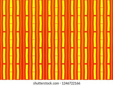 Light Orange vector pattern with narrow lines. Glitter abstract illustration with colored sticks. Smart design for your business advert.