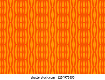 Light Orange vector pattern with narrow lines. Modern geometrical abstract illustration with staves. The template can be used as a background.