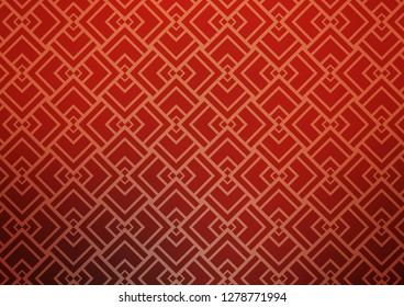 Light Orange vector pattern with narrow lines. Glitter abstract illustration with colored sticks. Best design for your ad, poster, banner.