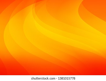 Light Orange vector pattern with narrow lines. Lines on blurred abstract background with gradient. Best design for your ad, poster, banner.