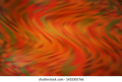 Light Orange vector pattern with night sky stars. Blurred decorative design in simple style with galaxy stars. Pattern for astrology websites.