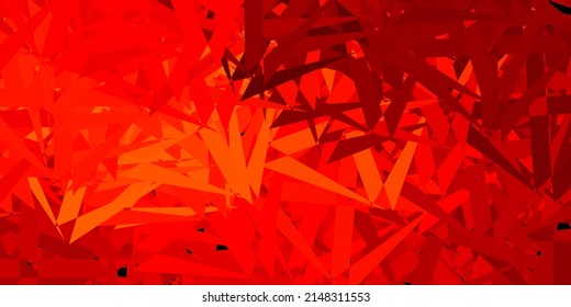Light orange vector pattern with polygonal shapes. Magnificent abstract illustration with triangular shapes , forms. Landing pages material.