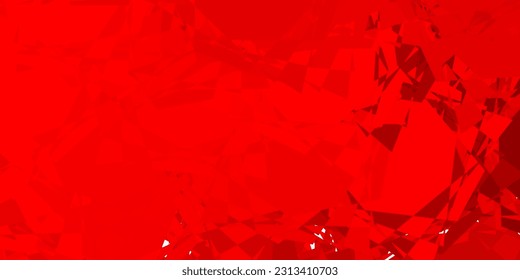 Patrón vectorial de naranja claro con formas poligonales. Ilustración abstracta inteligente con formas triangulares de estilo moderno. Plantilla para comerciales.