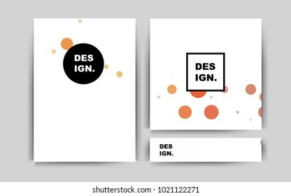 Light Orange vector pattern for posters. Abstract booklet on colored background with gradient. Completely new template for your brand book.