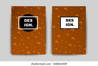 Light Orange vector pattern for posters. Beautiful colored sample in A4 size. Beautiful design for cover of notepads.