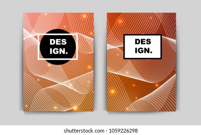 Light Orange vector pattern for posters. Blurred decorative design in abstract style with textbox. Pattern for beautiful business cards, folders.