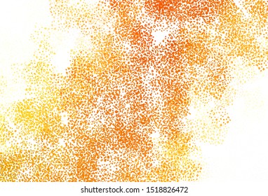 Light Orange vector pattern with random forms. Colorful chaotic forms with gradient in modern style. Background for a cell phone.