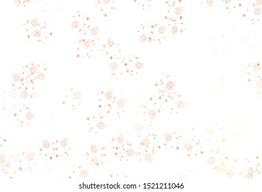 Light Orange vector pattern with random forms. Illustration with colorful gradient shapes in abstract style. Modern design for your business card.