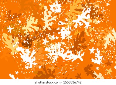 Light Orange vector pattern with random forms. Modern abstract illustration with colorful random forms. Best smart design for your business.