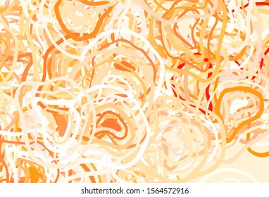 Light Orange vector pattern with random forms. Simple colorful illustration with abstract gradient shapes. Background for a cell phone.