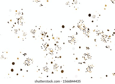 Light Orange vector pattern with random forms. Illustration with colorful gradient shapes in abstract style. Elegant design for wallpapers.