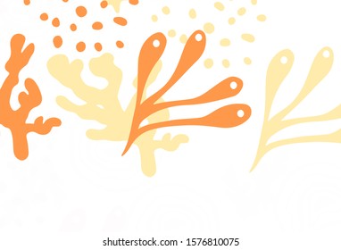 Light Orange vector pattern with random forms. Illustration with colorful gradient shapes in abstract style. Elegant design for wallpapers.