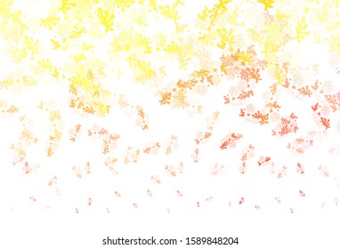 Light Orange vector pattern with random forms. Simple colorful illustration with abstract gradient shapes. Modern design for your business card.