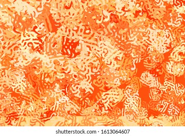 Light Orange vector pattern with random forms. Illustration with colorful gradient shapes in abstract style. Elegant design for wallpapers.