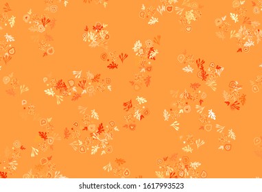 Light Orange vector pattern with random forms. Illustration with colorful gradient shapes in abstract style. Background for a cell phone.