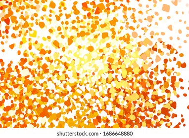 Light Orange vector pattern with random forms. Modern abstract illustration with colorful random forms. Background for a cell phone.
