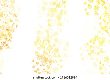 Light Orange vector pattern with random forms. Modern abstract illustration with colorful random forms. Simple design for your web site.