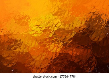 Light Orange vector pattern with random forms. Modern abstract illustration with colorful random forms. Best smart design for your business.
