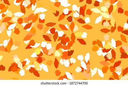 Light Orange vector pattern with random forms. Simple colorful illustration with abstract gradient shapes. Modern design for your business card.