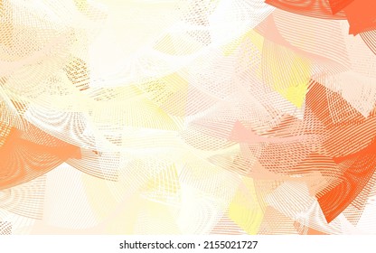 Light Orange vector pattern with random forms. Simple colorful illustration with abstract gradient shapes. Background for a cell phone.
