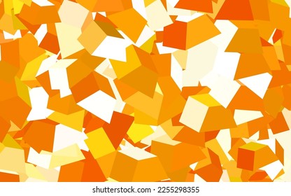 Light Orange vector pattern with random forms. Decorative design in abstract style with random forms. Elegant design for wallpapers.