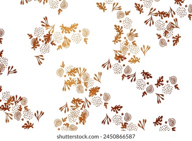 Light Orange vector pattern with random forms. Illustration with colorful gradient shapes in abstract style. Simple design for your web site.