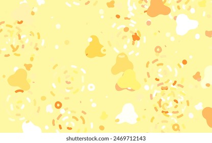 Light Orange vector pattern with random forms. Modern abstract illustration with colorful random forms. Elegant design for wallpapers.