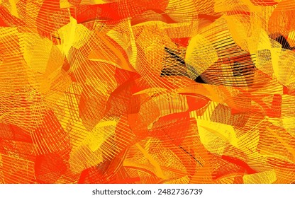 Light Orange vector pattern with random forms.