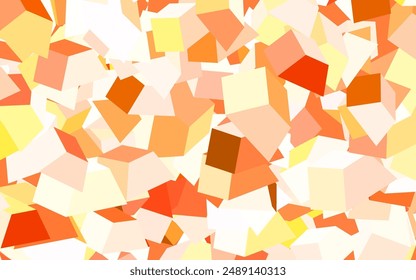 Light Orange vector pattern with random forms. Simple colorful illustration with abstract gradient shapes. Background for a cell phone.