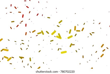 Light Orange vector pattern with rounded lines. Modern geometrical abstract illustration with staves. The pattern can be used for medical ad, booklets, leaflets