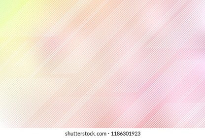 Light Orange vector pattern with sharp lines. Glitter abstract illustration with colored sticks. The pattern for ad, booklets, leaflets.