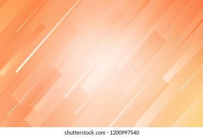 Light Orange vector pattern with sharp lines. Blurred decorative design in simple style with lines. Best design for your ad, poster, banner.