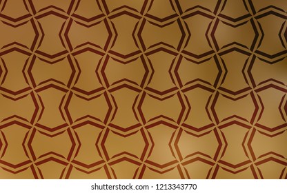 Light Orange vector pattern with sharp lines. Modern geometrical abstract illustration with Lines. Best design for your ad, poster, banner.