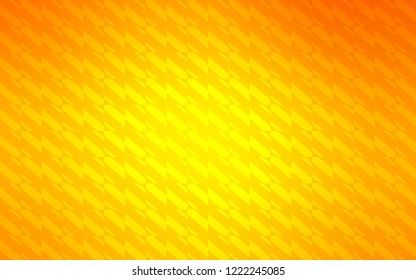 Light Orange vector pattern with sharp lines. Shining colored illustration with sharp stripes. Best design for your ad, poster, banner.