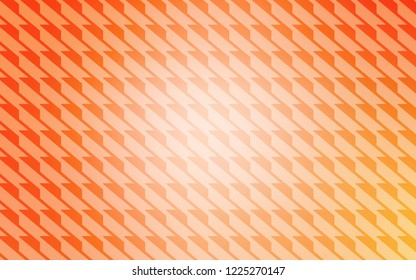 Light Orange vector pattern with sharp lines. Colorful shining illustration with lines on abstract template. Pattern for ads, posters, banners.