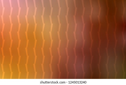 Light Orange vector pattern with sharp lines. Shining colored illustration with sharp stripes. Best design for your ad, poster, banner.