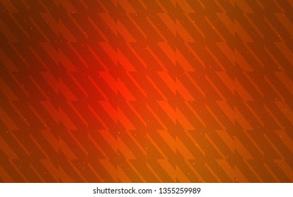 Light Orange vector pattern with sharp lines. Shining colored illustration with sharp stripes. Template for your beautiful backgrounds.