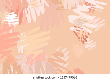 Light Orange vector pattern with sharp lines. Colorful shining illustration with lines on abstract template. Template for your beautiful backgrounds.