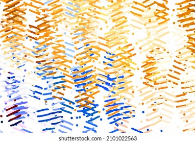 Light Orange vector pattern with sharp lines. Blurred decorative design in simple style with lines. Pattern for ads, posters, banners.